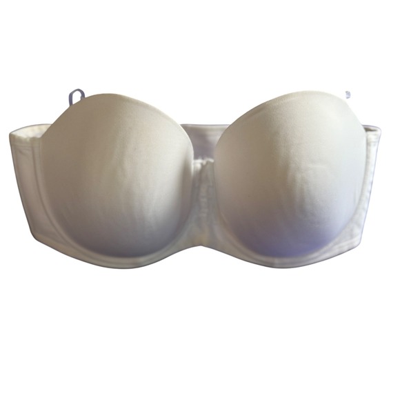 Vanity Fair Strapless Bra Style 74380 White Padded Underwire Size 44C - Picture 1 of 7